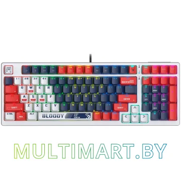 Клавиатура A4Tech Bloody S98 Sports Navy (Bloody BLMS Red)